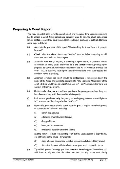 10 ways to write a better court report .